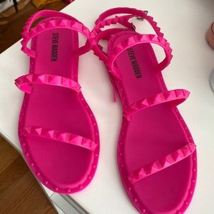 Steve Madden, Travel-J Tonal Studded Jelly Sandals